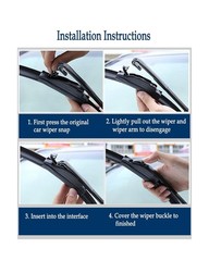 Windshield Wiper Blades Fits Chevy Trailblazer 2002-2006, Chevy… FAST USA SHIP