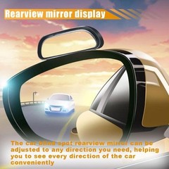 2PCS Adjustable Blind Spot Mirror, HD Convex Wide Angle Glass for Car Truck SUV