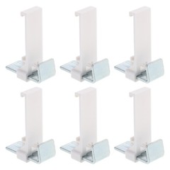 6 Pcs Clamp Style Roller Shade Holders Mount Brackets for Rentals