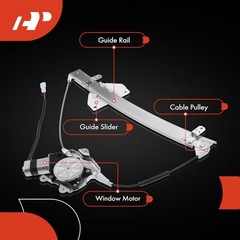 Electric Power Window Regulator with Motor Compatible with Front Driver (LH)