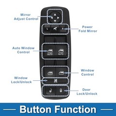 Power Window Switch No.68262252AC Front Left Driver Side Window Control Switch