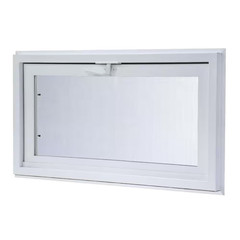 32.25 In. X 22.25 In. White Double-Pane Insulated Glass Hinged Vinyl Hopper Insw