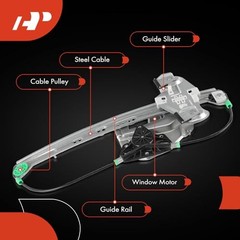 Power Window Regulator with Motor Compatible with Cadillac Rear Driver (LH)
