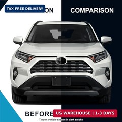 Pre-Cut Front & Rear Emblem Tint Compatible with Toyota RAV4 2019-2024| Precisio