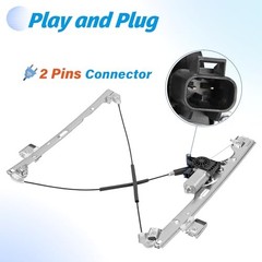 741-442 (2 Pins) Front Left Driver Side Window Regulator with Motor Compatible