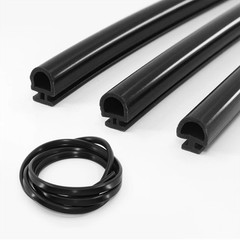 1/2/5/10M PVC/Silicone Door Window Seal Gasket Rubber Strip Slot Draught Repair