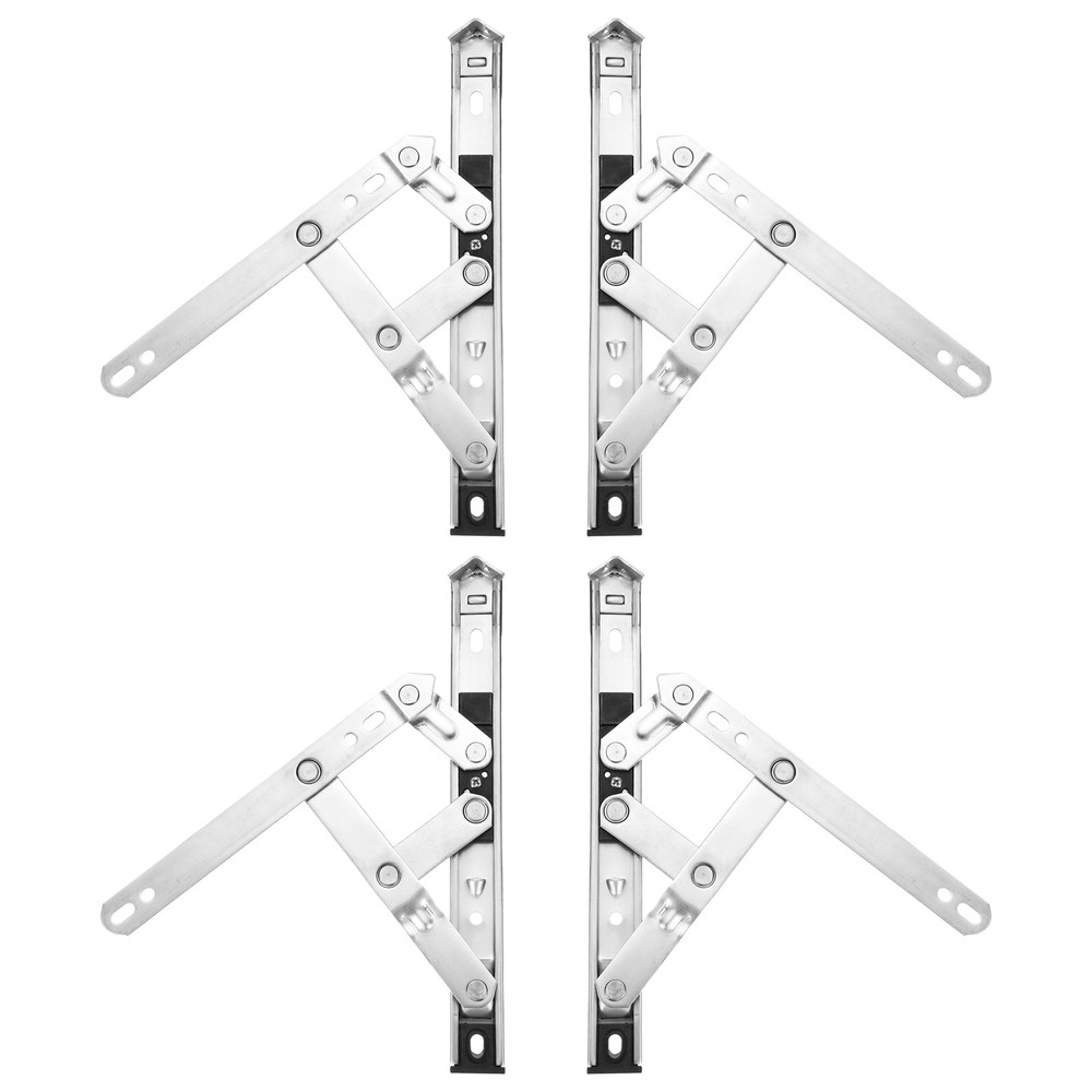 4Pcs Casement Window Hinge, 8-inch Stainless Steel Friction Stay Hinges