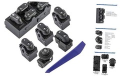 Driver & Passenger Side Power Window Switches & Mirror Door Lock Control