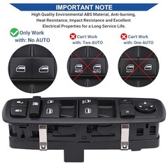 Power Window Switch Control Button 8+13 PINS Driver Side Compatible with Dodge