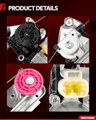 Rear Driver Side Power Window Regulator with Motor Assembly, 741-166 Replace