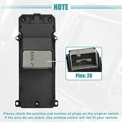 No.35750-T0A-A01 Left Driver Side Car Power Window Switch for Honda CR-V 2.4L