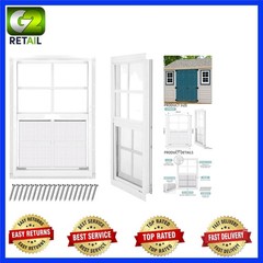 Versatile 14”x21” White Windows for Sheds, Barns & Playhouses – Easy Install