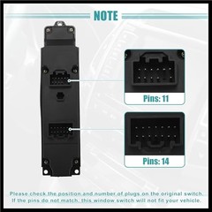 Front Left Driver Side Master Power Window Switch Replaces Fit for Mazda 2 –