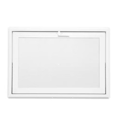 32.25 In. X 22.25 In. White Double-Pane Insulated Glass Hinged Vinyl Hopper Insw