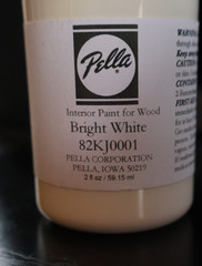 NEWE Pella BRIGHT White Touch Up Paint INTERIOR WOOD WINDOW FINISH 2OZ