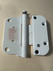 S4008 – Amesbury Truth Adjustable White vertical Door & Frame Hinge