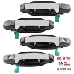 Door Handles Exterior Automotive Black Outer Front Rear Left Driver Right