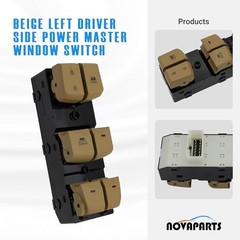 93570-3X000 Beige Left Driver Side Power Master Window Switch for Auto Down