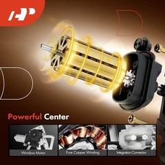 Electric Power Window Regulator with Motor Front Passenger Side (RH)