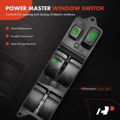 Master Power Window Switch Compatible with Mitsubishi Lancer 2008-2015 L4