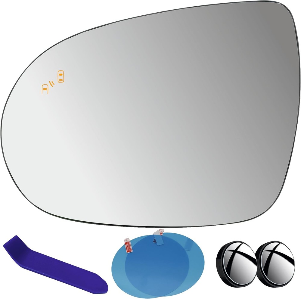 EAP Driver Side Mirror Glass Compatible with Kia Driver – Heated + Blind Spot