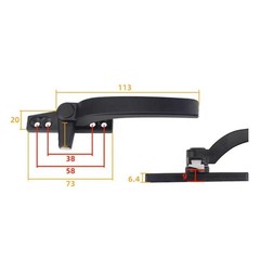 PVC Cockspur Window Handle Key Locking Replacement White Avocet WMS