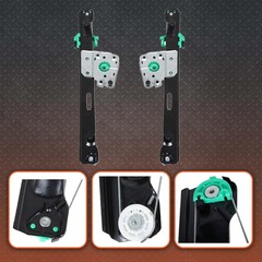 Labwork 2PCS Power Window Regulator Rear Row Left and Right Without Motor Replac