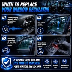 Power Window Regulator w/o Motor 749-509 Compatible with Front Right 749-509