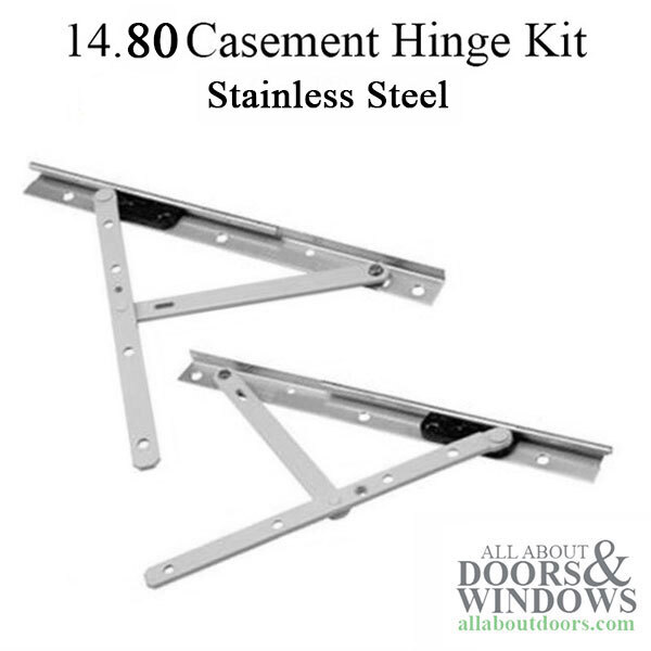 Truth 14.80 Casement Hinge Assembly 10in track 4-29/32 opening Pairs