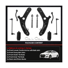 10Pcs Front End Suspension Kit for 2011-2016 Hy-undai Elantra Sedan/ 12-17 Ve…
