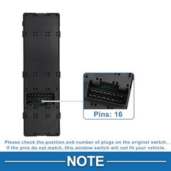 Power Window Switch No.935702P100VA Front Left Driver Side Window Control