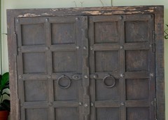 Antique Wooden Large Size Wall Décor Window Panel Frame Original Old Fine Craft