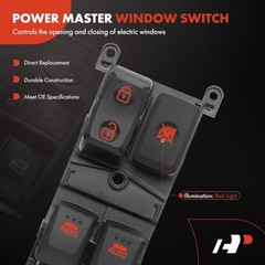 Front Left Driver Side Power Window Switch – Auto Up & Down – Compatible