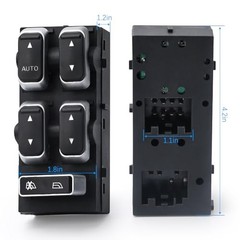 Master Power Window Switch – Front, Left Driver – Side – Compatible with 2003