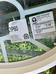 New Replacement Window M&W Oval 18.375 X 30.375 Double Pane Vinyl Made In USA