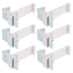6 Pcs Clip Mount Roller Shade Brackets Clamp for Rentals Apartment