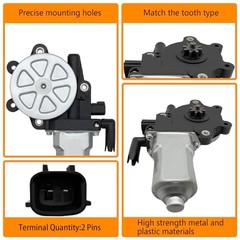 2 pins Front Left Driver Side Power Window Motor Compatible with GMC