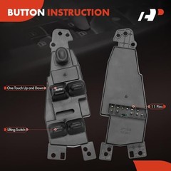 Power Window Switch Compatible with Dodge Intrepid 1998-2004, Stratus 2001