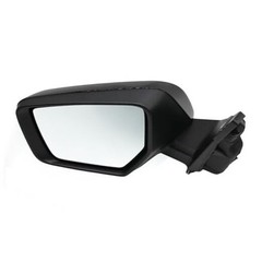 Gloss Black Driver Side Mirror Assembly Compatible with 2014-2019 Impala Left