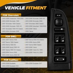 15883323 Front Driver Side Master Power Window Switch & Bezel Assembly Fit for