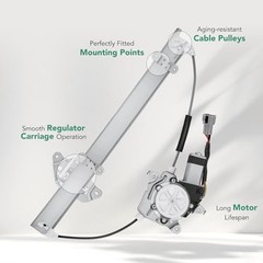 Power Window Regulator With 6-Pin Motor Assembly for Front Driver Side