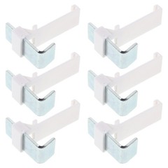6 Pcs Clip-on Roller Blind Holders Mounting Hardware Curtain Clips