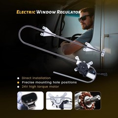 Power Window Regulator with Motor Compatible with Kenworth Front Passenger Side