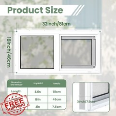 NOTASA White Basement Window 32″x18″