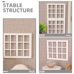 8pcs Dollhouse Window Frame Models – Wooden Miniature Bedroom Furniture For