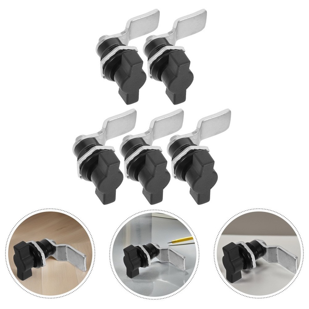 5Pcs Durable T Handle Cam Locks for Toolbox Cabinet Door Security Lock Set