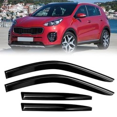 Window Rain Guards Compatible 2017-2022 Kia Sportage 4PC Window Visors Vent