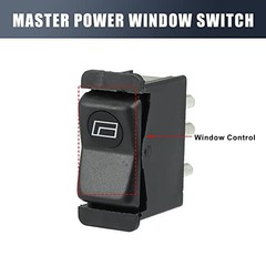 2pcs Power Window Switch Front Driver Side Master Control Switch