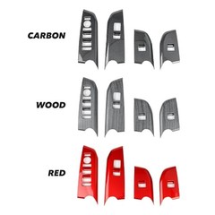 ABS Door Window Switch Panel Cover – Compatible with kia k4 2024-2026 red