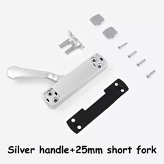 Left right Universal Aluminum Alloy Internal & External Flat Handle For Window